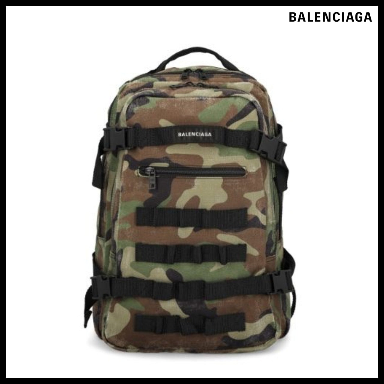 【BALENCIAGA】Army Space Small Backpack Khaki