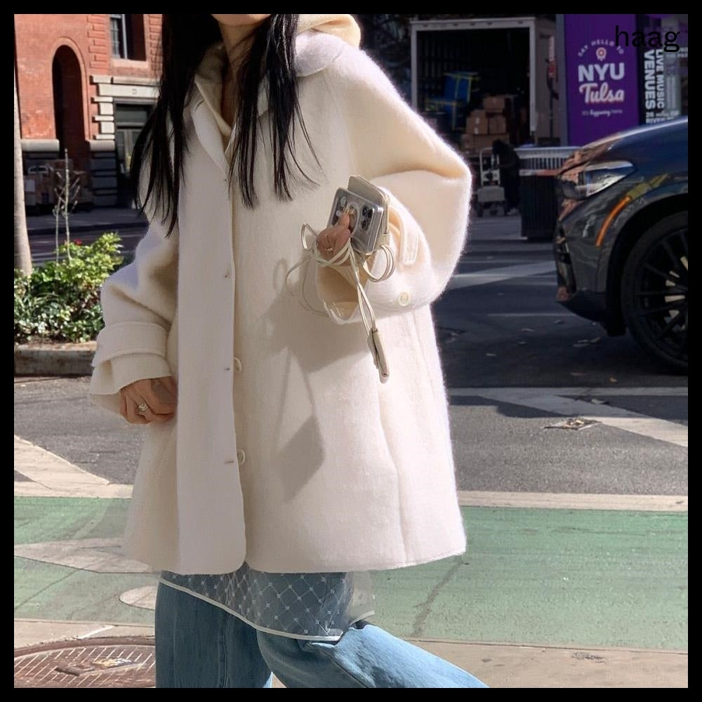 【HAAG】A Coat Cardigan Ivory