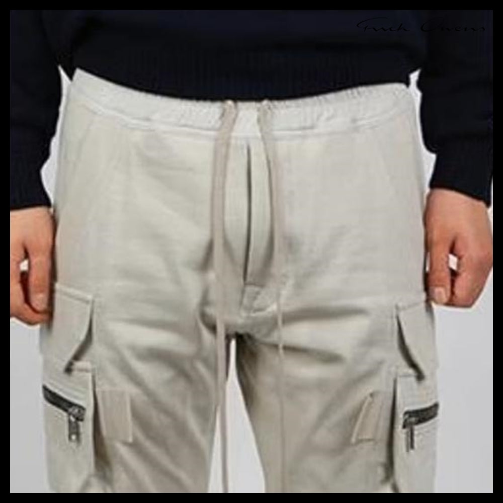 【RICK OWENS】Mastodon Cargo Pants Beige
