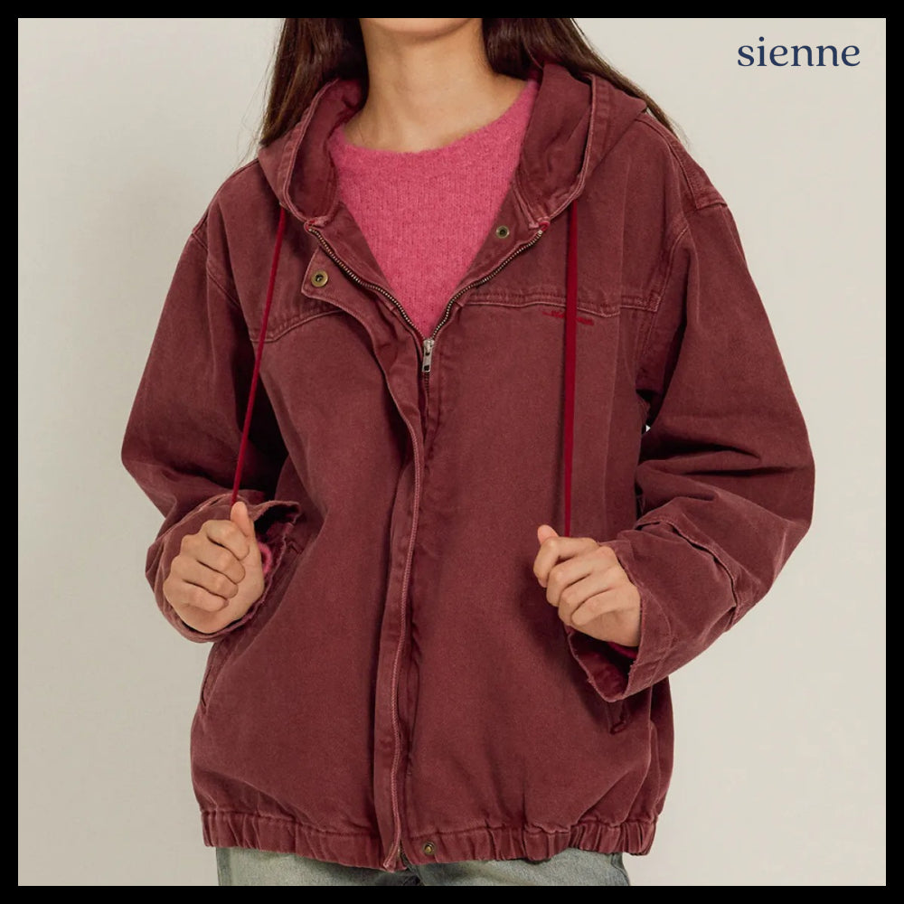 【SIENNE】Elvis Work Jacket Burgundy