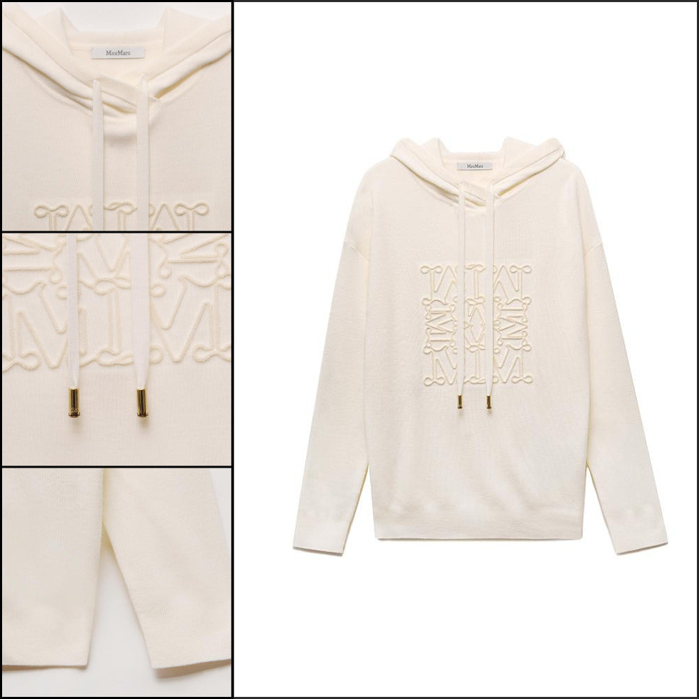 【Max Mara】Pamir Wool Hood Ivory