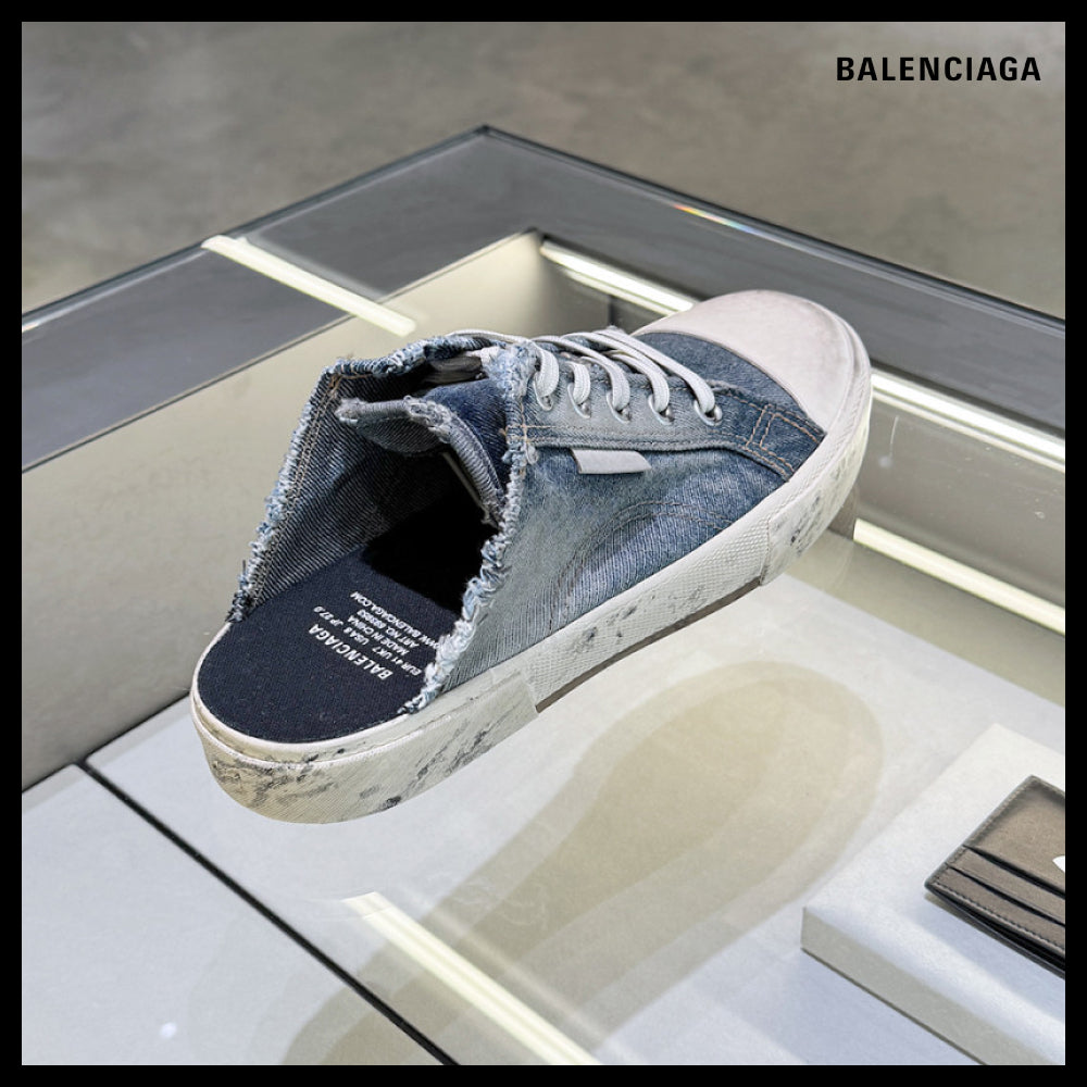 ★BALENCIAGAアウトレット セール ★Denim Paris Mule Sneakers