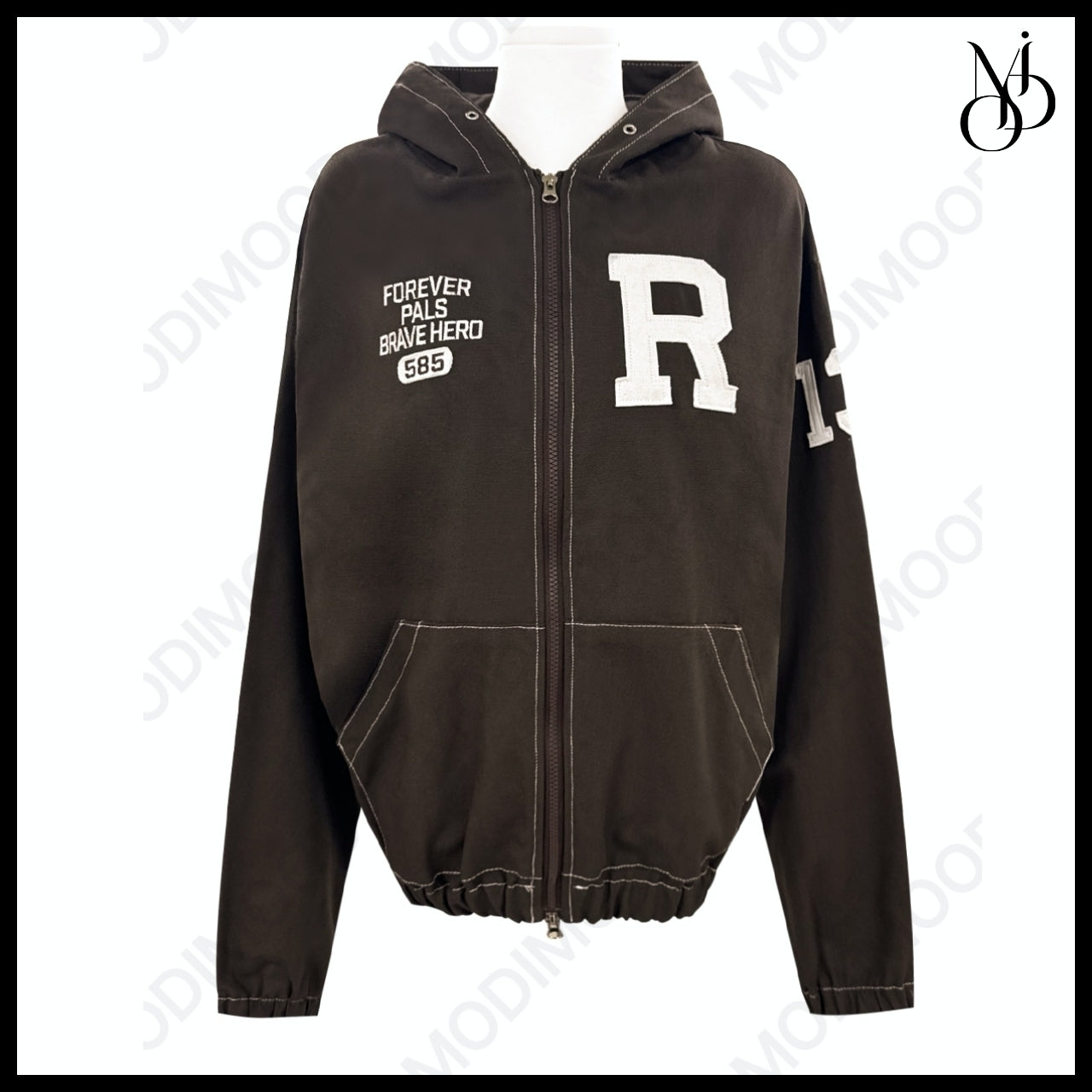 【MODIMOOD】Forward Work Hoodie Zip-Up 3 Colors