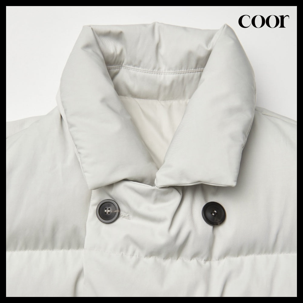 【COOR】PADDED PUFFER COAT LIGHT BEIGE