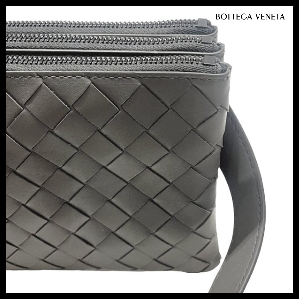 【Bottega Veneta】Intrecciato Messenger Bag Woven Luxury