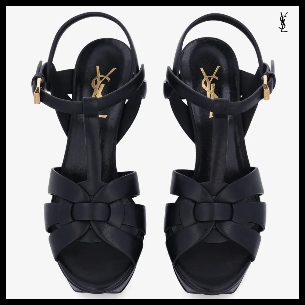 【Saint Laurent】Tribute Platform Stiletto Heels Black