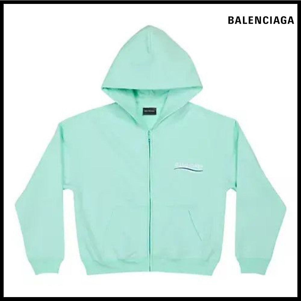 【BALENCIAGA】Political Campaign Small Fit Zip-Up Hoodie