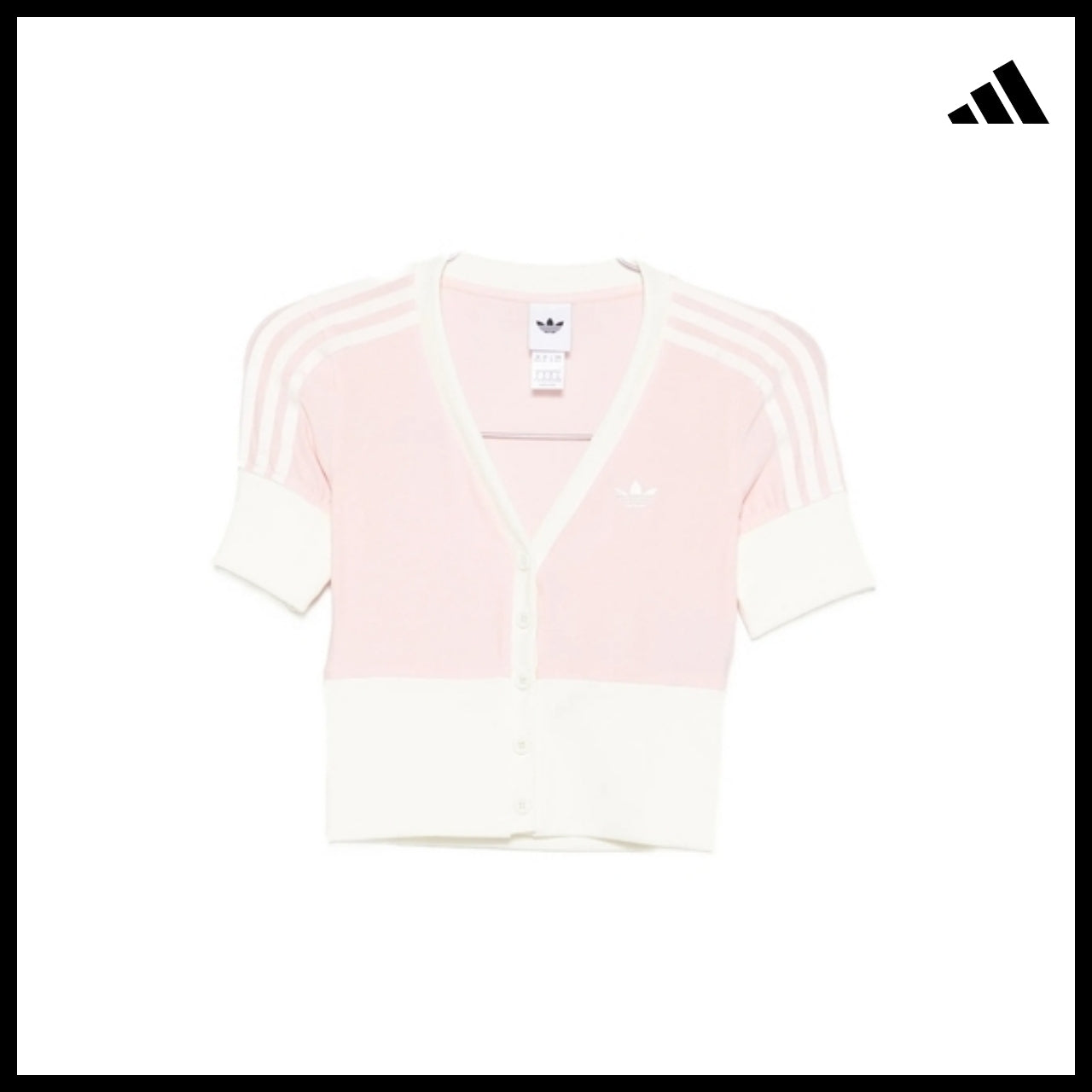 【adidas】 Pink Short Sleeve T Shirt