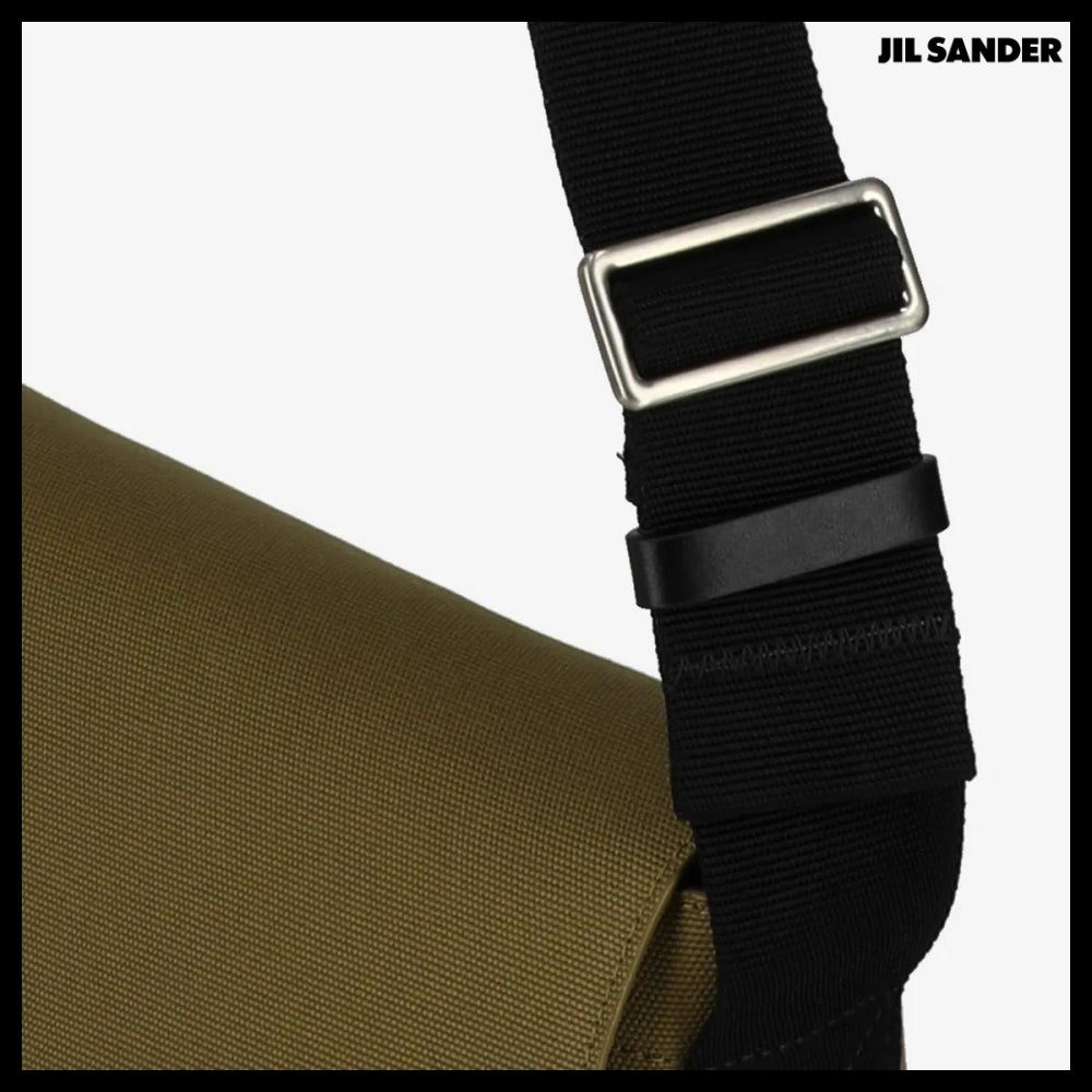 【Jil Sander】Small Utility Crossbody Bag Olive Yellow Pearl