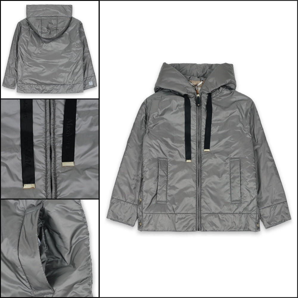 【Max Mara】Dalia Hooded Down Jacket Grey