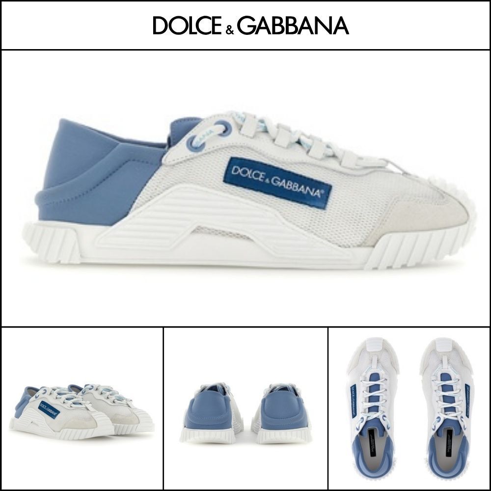 【Dolce & Gabbana】FABRIC SNEAKERS LIGHT BLUE WHITE