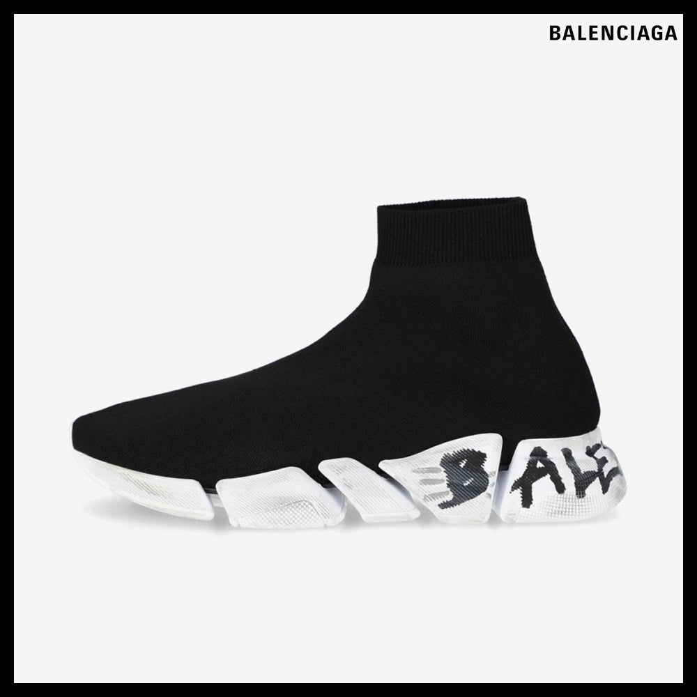 【BALENCIAGA】Speed 2.0 Graffiti Recycled Knit Sneaker