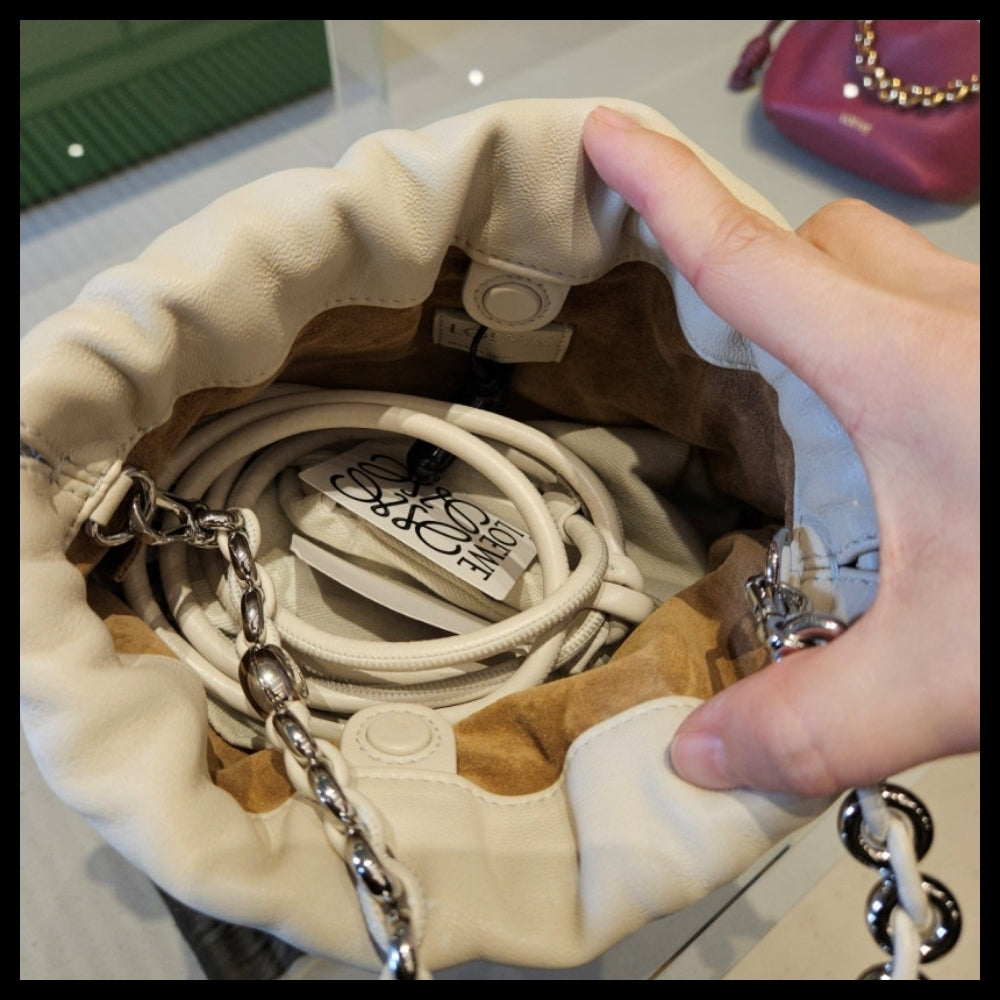 【LOEWE】Mini Flamenco two-way bag sea salt