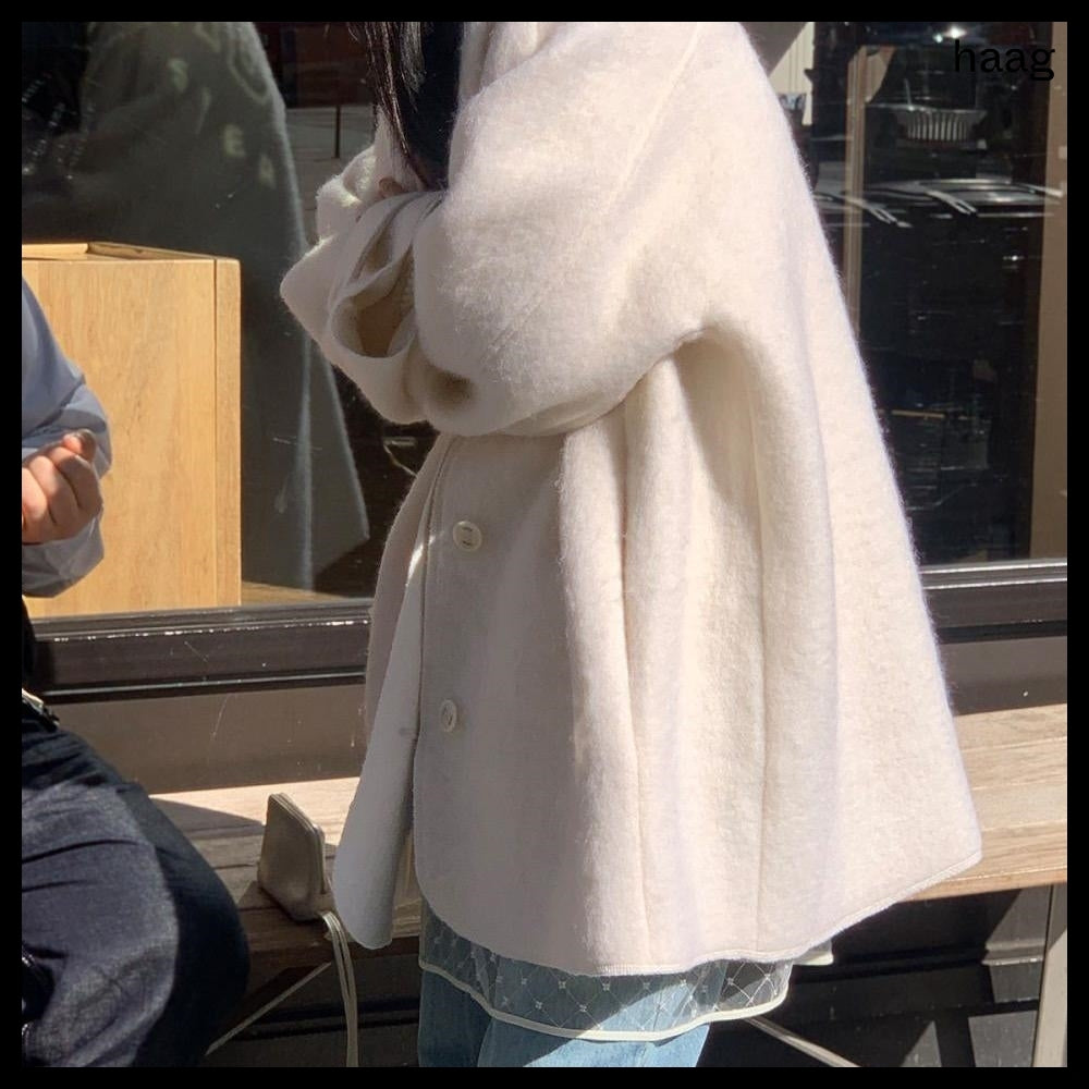 【HAAG】A Coat Cardigan Ivory