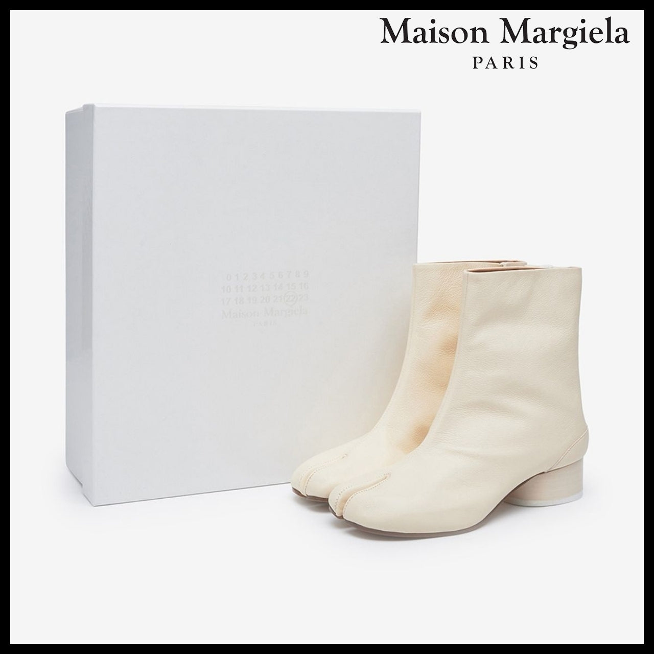 【Maison Margiela】Tabi Ankle Boots - White