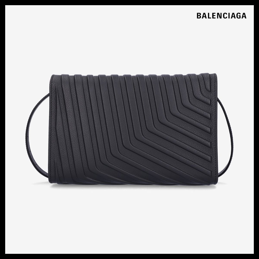 【BALENCIAGA】Men’s Car Flap Crossbody Shoulder Bag Black
