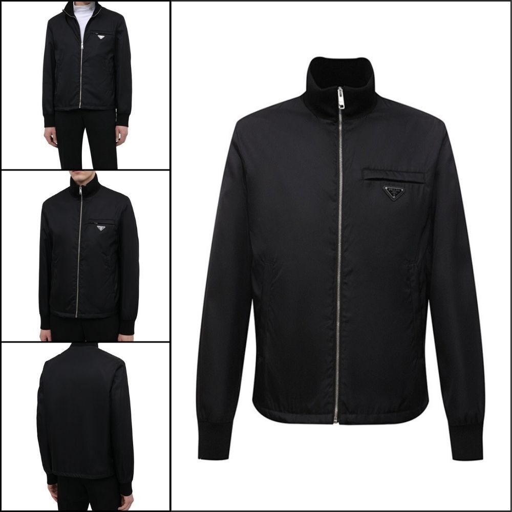 【PRADA】Re-Nylon Blouson Jacket Black Men