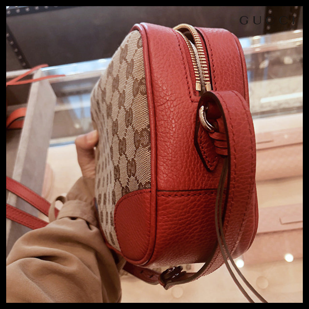 【GUCCI】GG Canvas Disco Crossbody Bag (2 Colors)