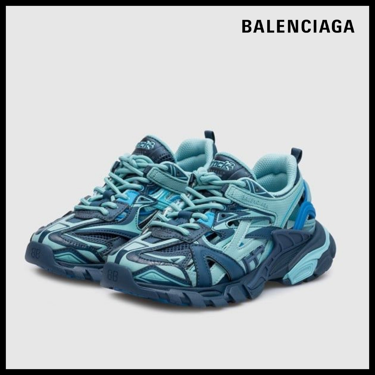 【BALENCIAGA】Track.2 Kids Multicolor Rub NW Blue Mix