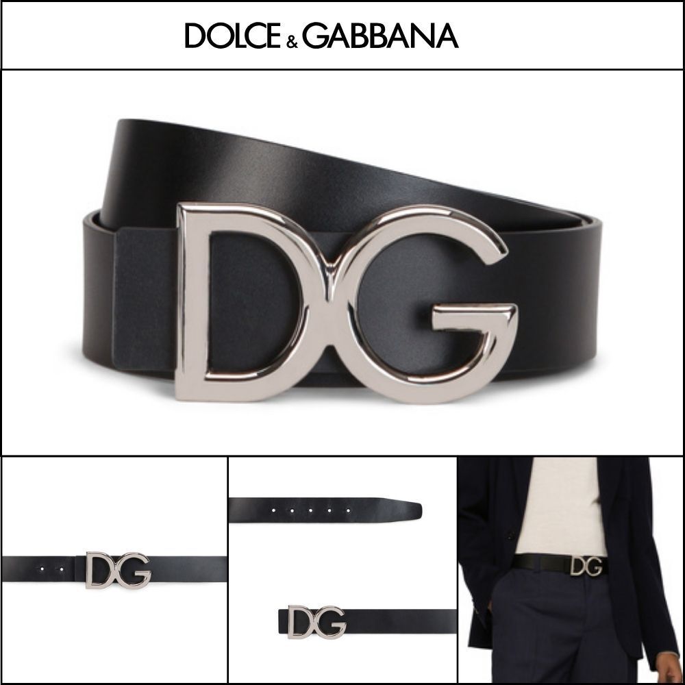 ★Dolce & Gabbana アウトレット セール ★LEATHER BELT WITH DG