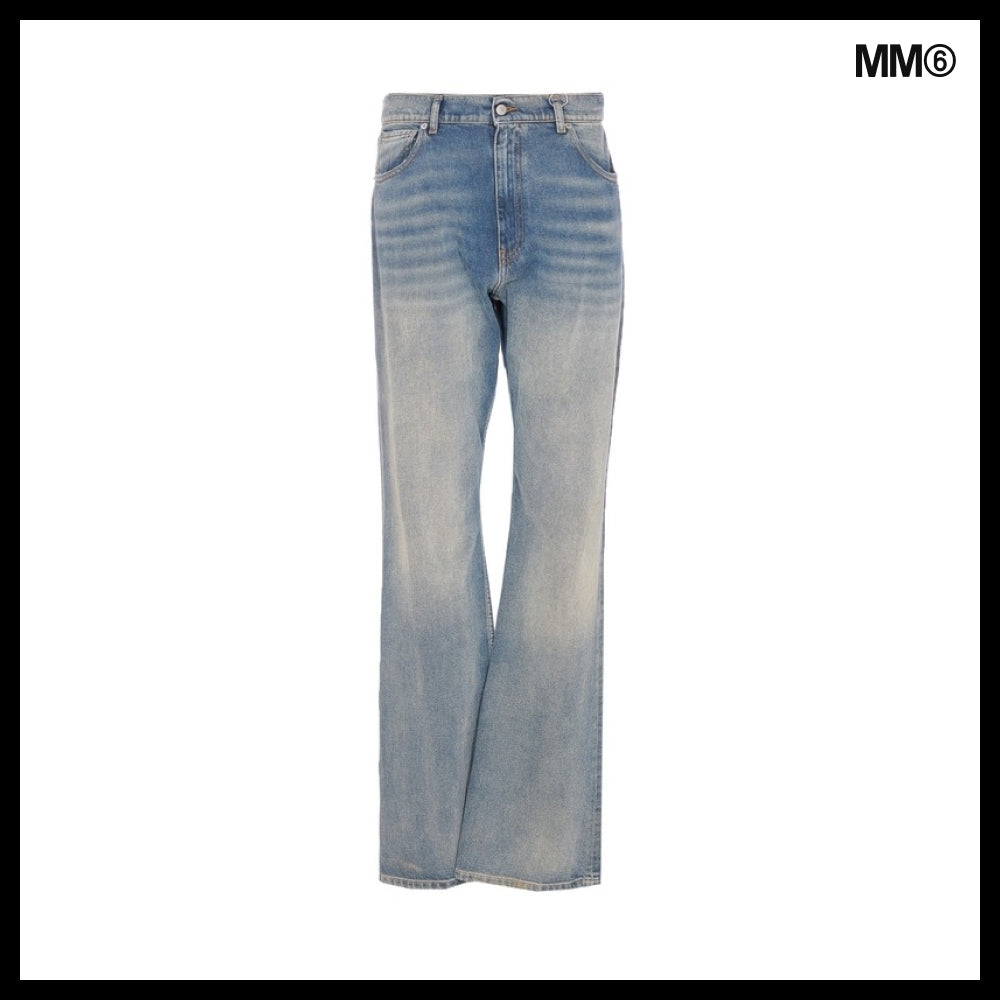 【MM6 Maison Margiela】Blue Denim Pants