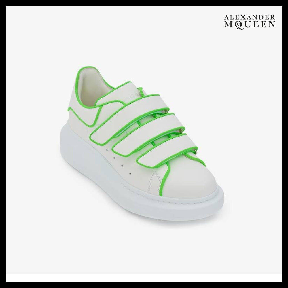 【Alexander Mcqueen】Oversized Triple Strap Sneaker White Ac