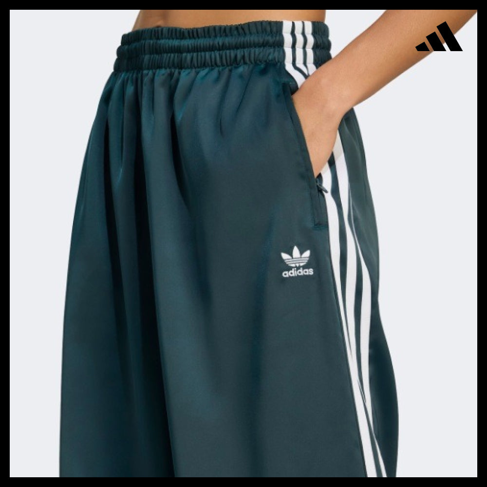 【adidas】Adicolor Satin Wide-Leg Track Pants AURIVY