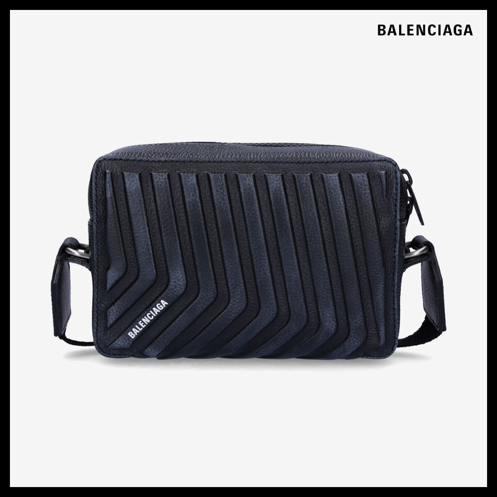 【BALENCIAGA】Car Dirty Effect Shoulder Bag Black