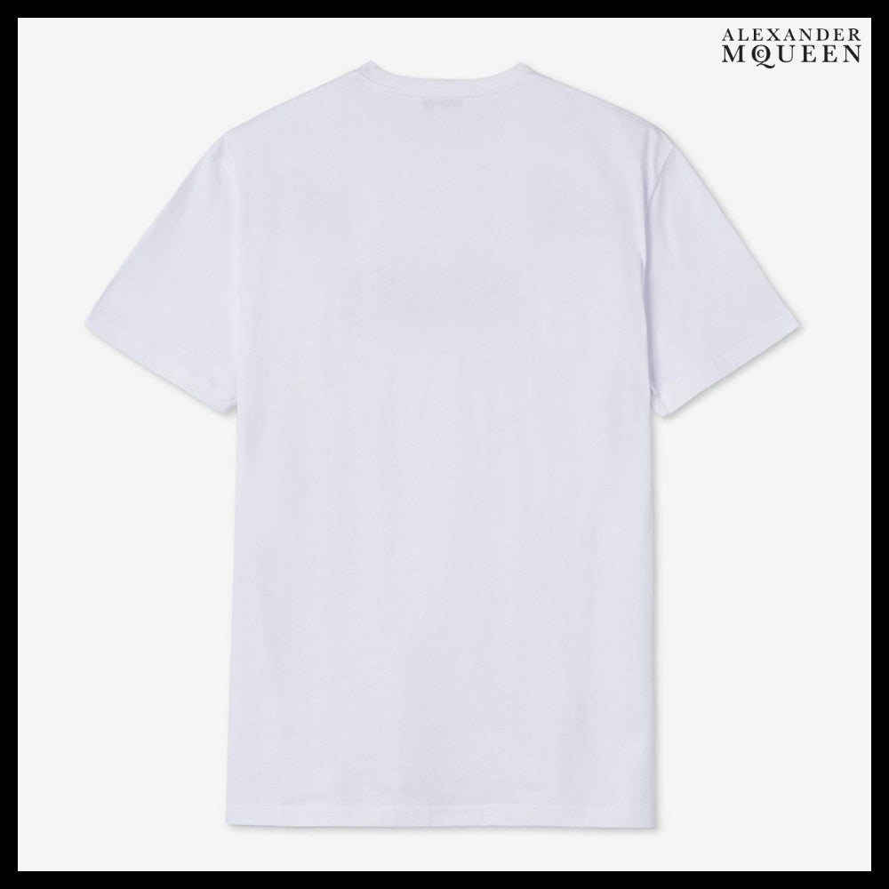 【Alexander Mcqueen】Graffiti Logo Print T-shirt White