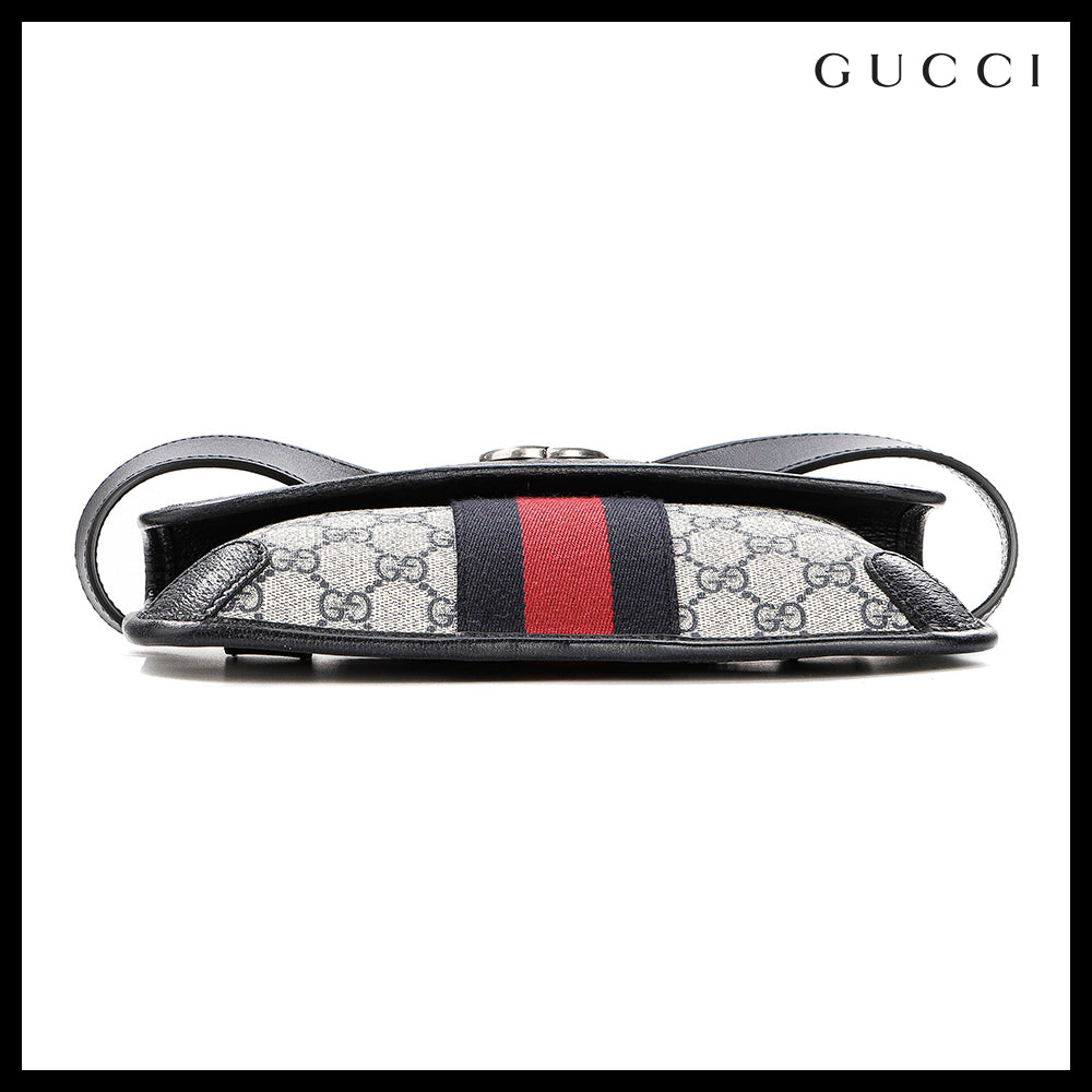 【GUCCI 】Ophidia GG Supreme Canvas Leather Belt Bag BEIGE