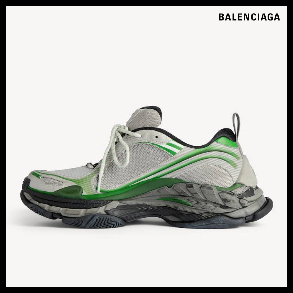 【BALENCIAGA】Triple S2 Sneakers Grey Green