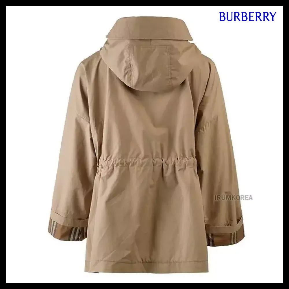 【Burberry】Women’s Birley Drawstring Hooded Jacket