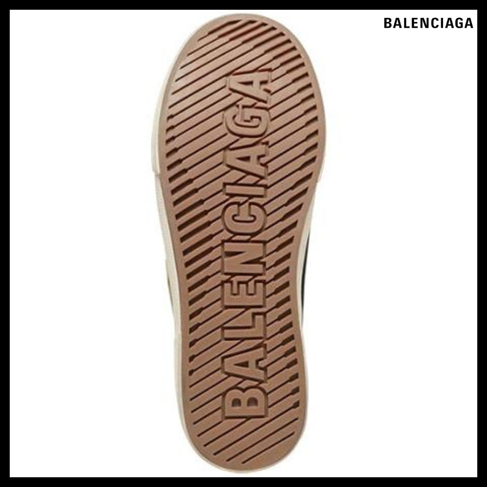 【BALENCIAGA】Paris Low Top Sneaker Black Destroyed White