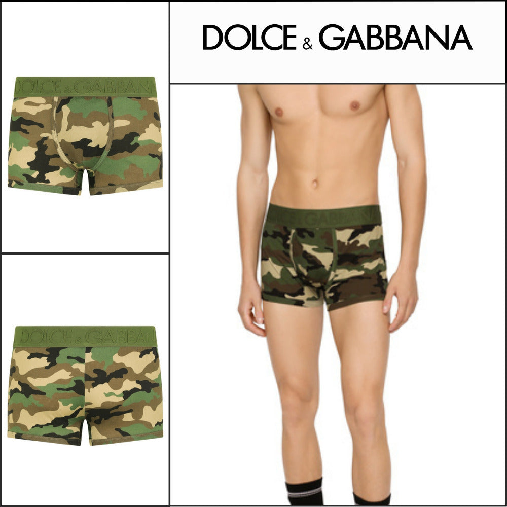 【Dolce & Gabbana】CAMOUFLAGE PRINT TWO-WAY STRETCH JERSEY