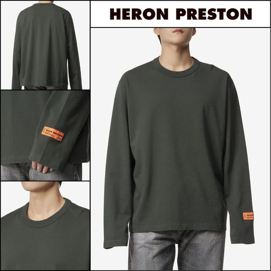 ◆Heron Preston◆ ロゴ パッチ Tシャツ グリーン 人気 売れ筋