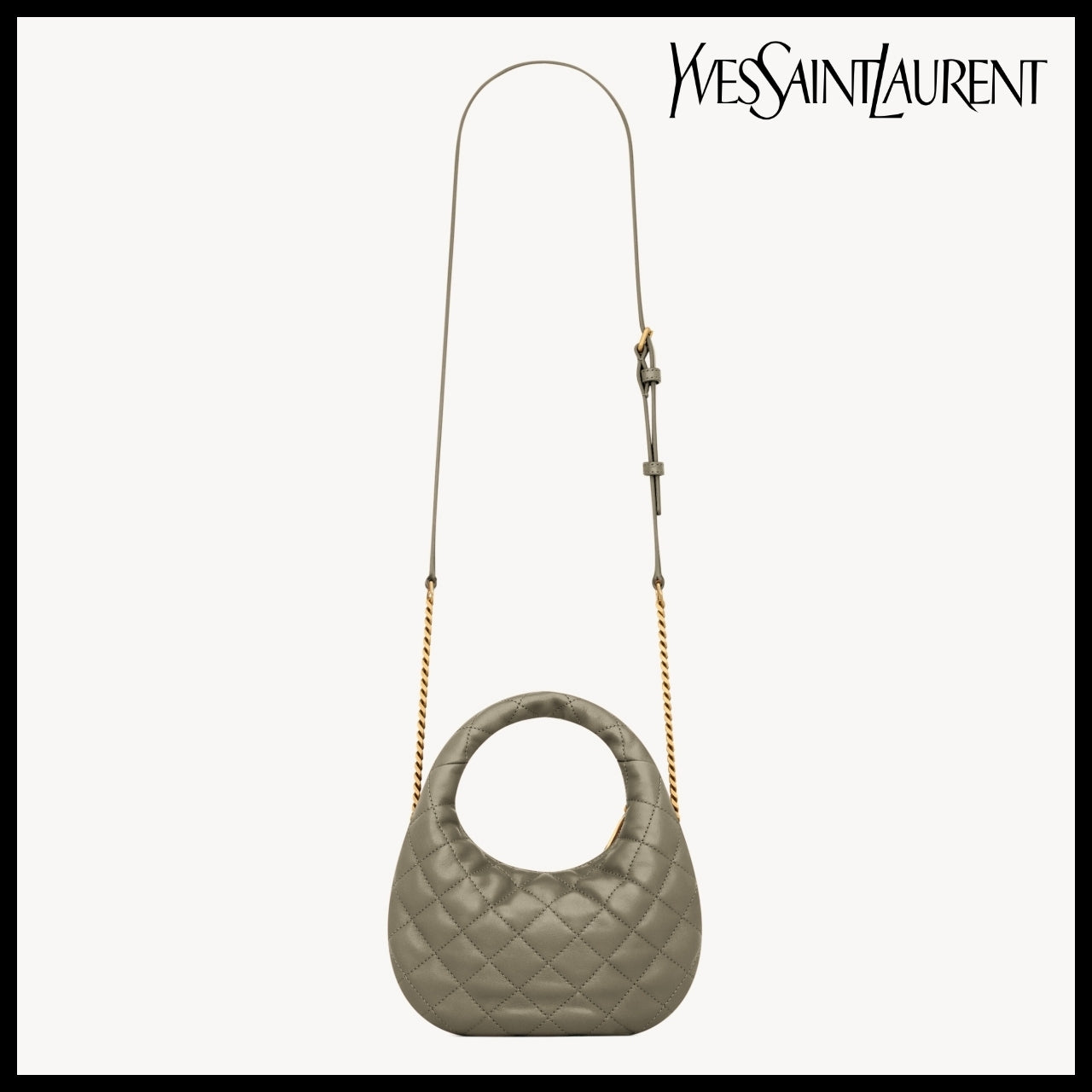 【Saint Laurent】Quilted Nappa Leather ICARINO Mini Bag