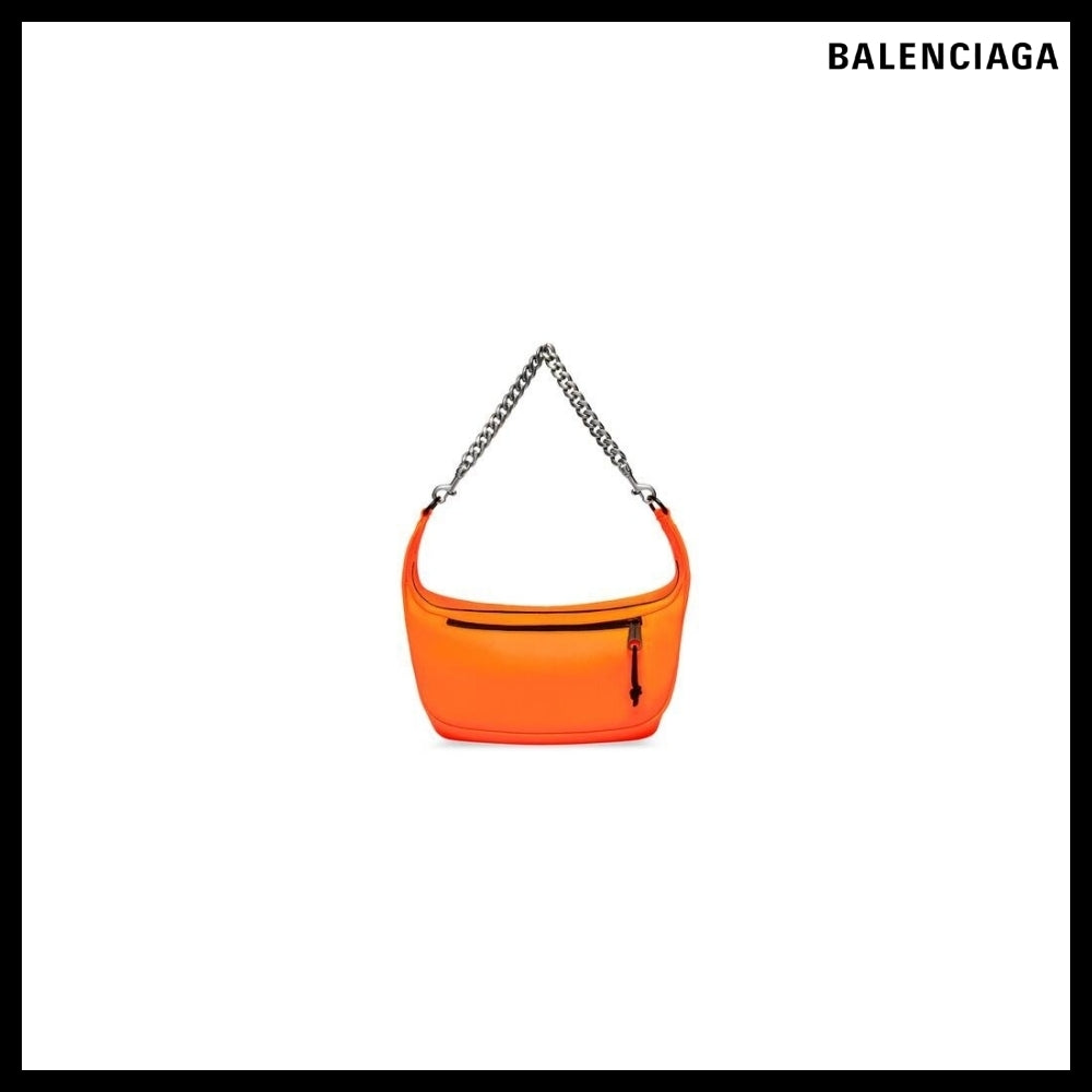 【BALENCIAGA】Raver Medium Bag with Chain - Fluo Orange