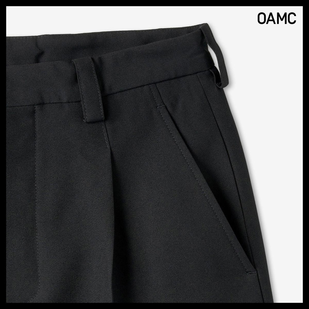 ◆OAMC◆ ストレート コンバイン クロップ パンツ ブラック