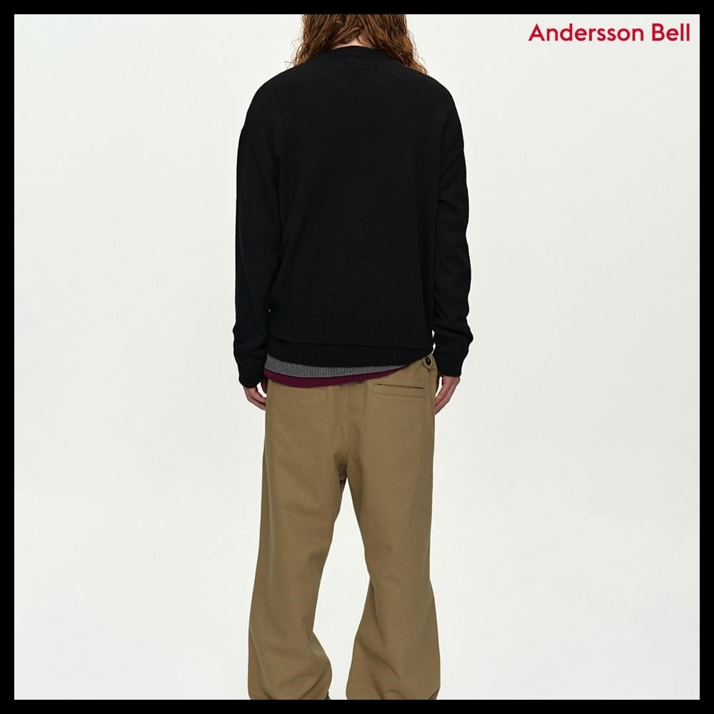 【ANDERSSON BELL】Boys Heart Message Crew-Neck Sweater