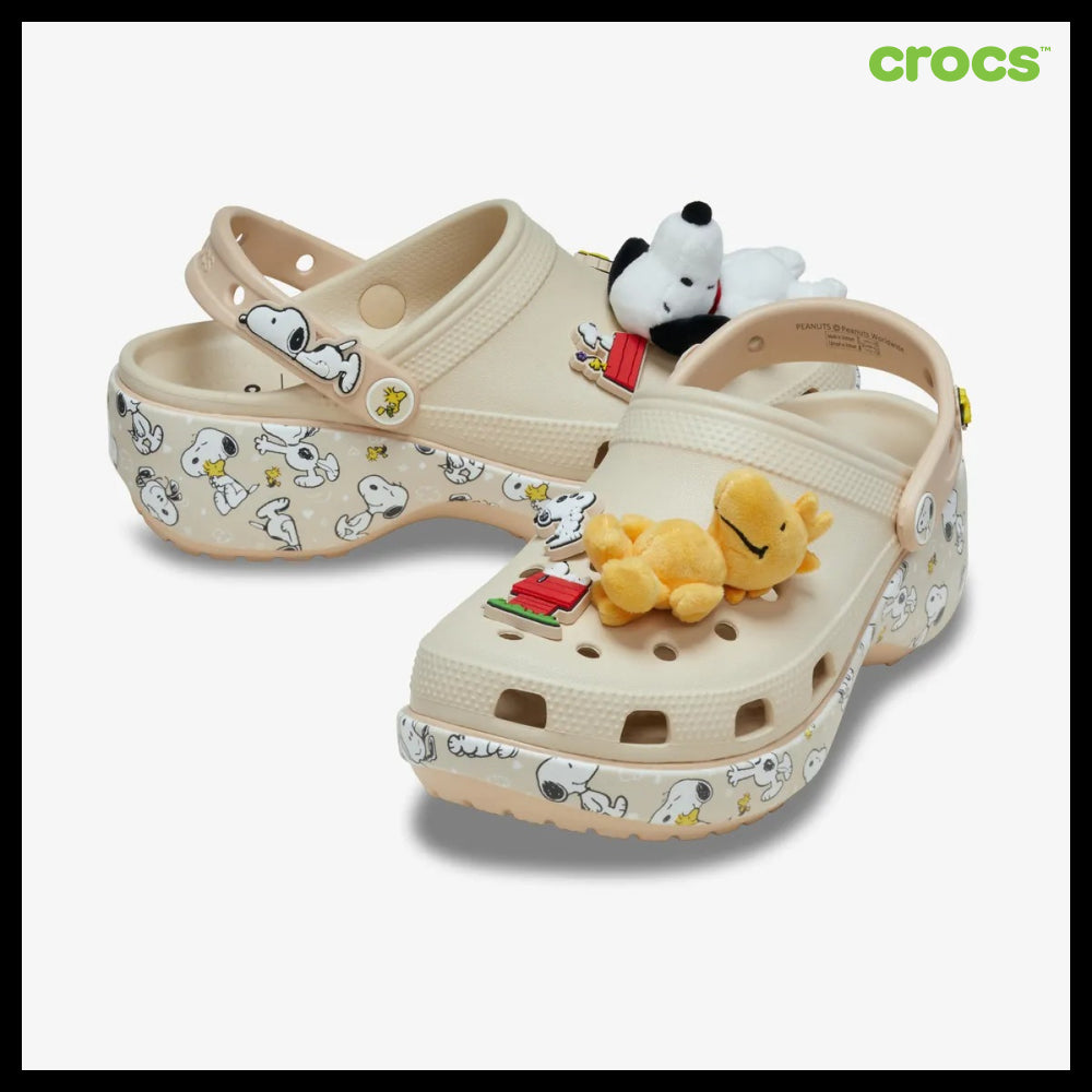 【CROCS】Peanuts Classic Platform Clog - Multi