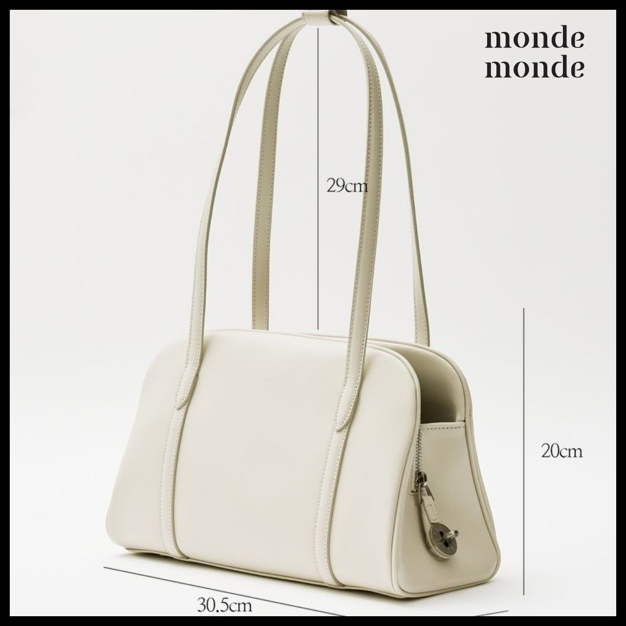 【monde monde】Moment Medium Shoulder Bag (4 Colors)