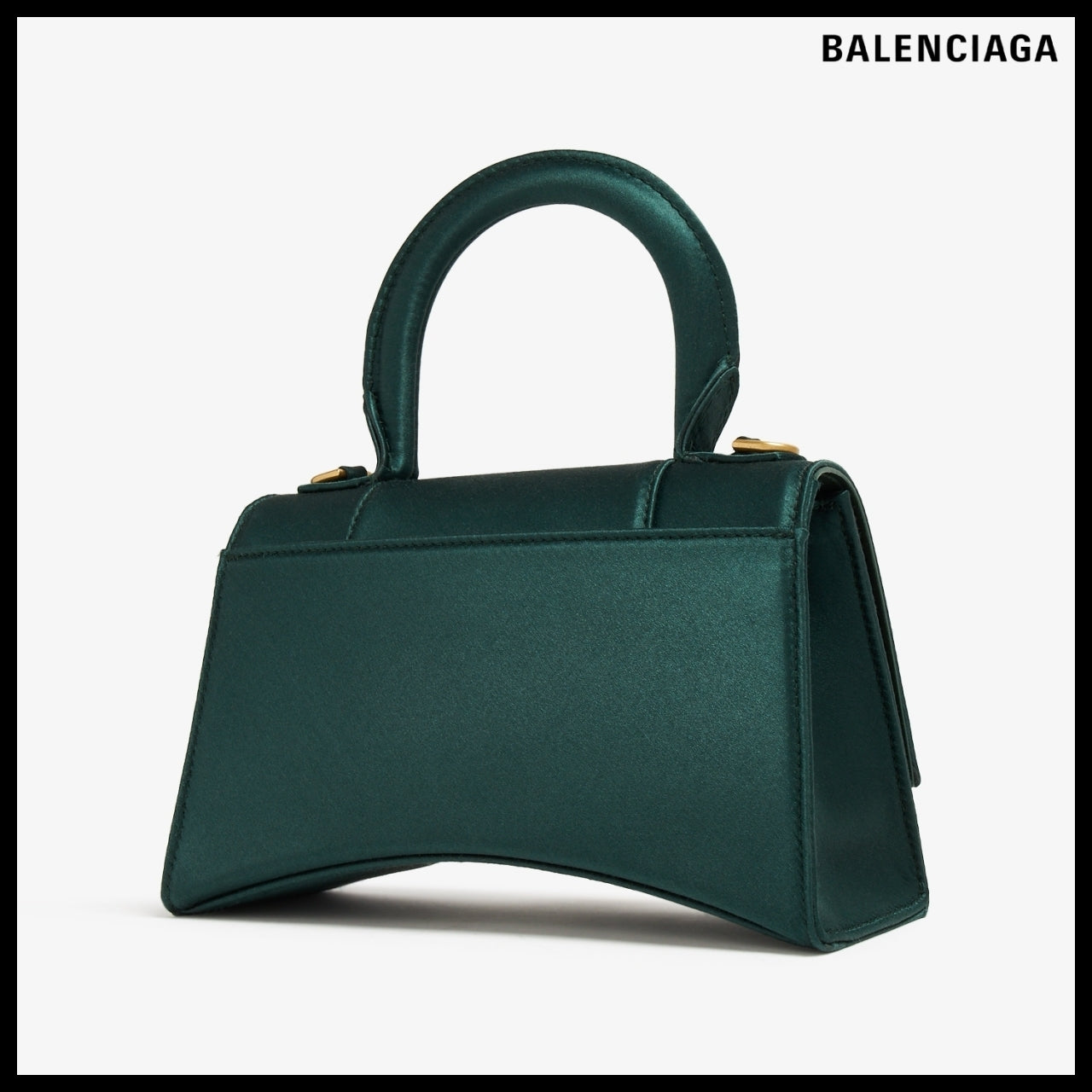 【BALENCIAGA】Hourglass XS Top Handle Bag in Deep Green
