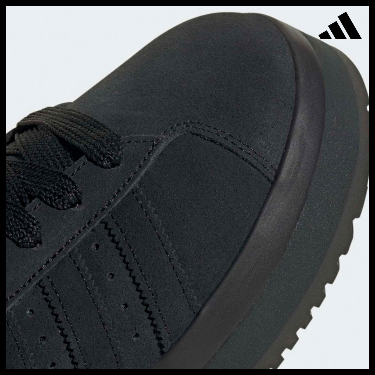 【ADIDAS】Campus Winter Mid Black Sneakers Mid Cut Trainers