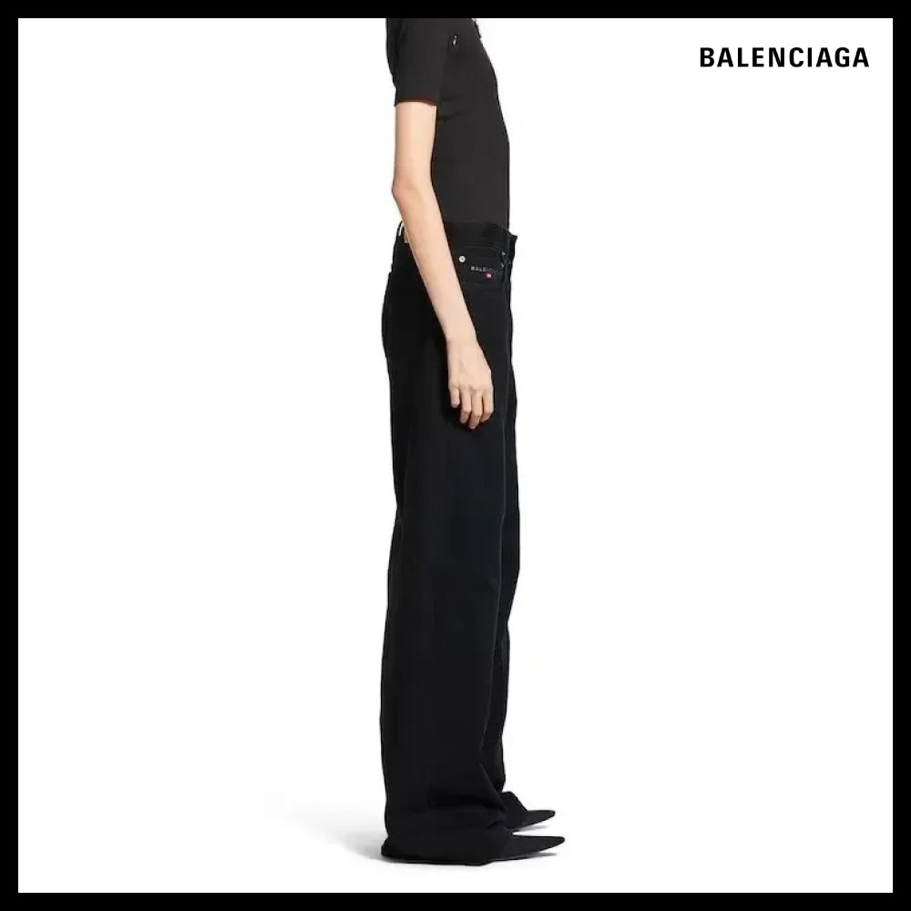 【BALENCIAGA】Wide Leg Baggy Pants in Black