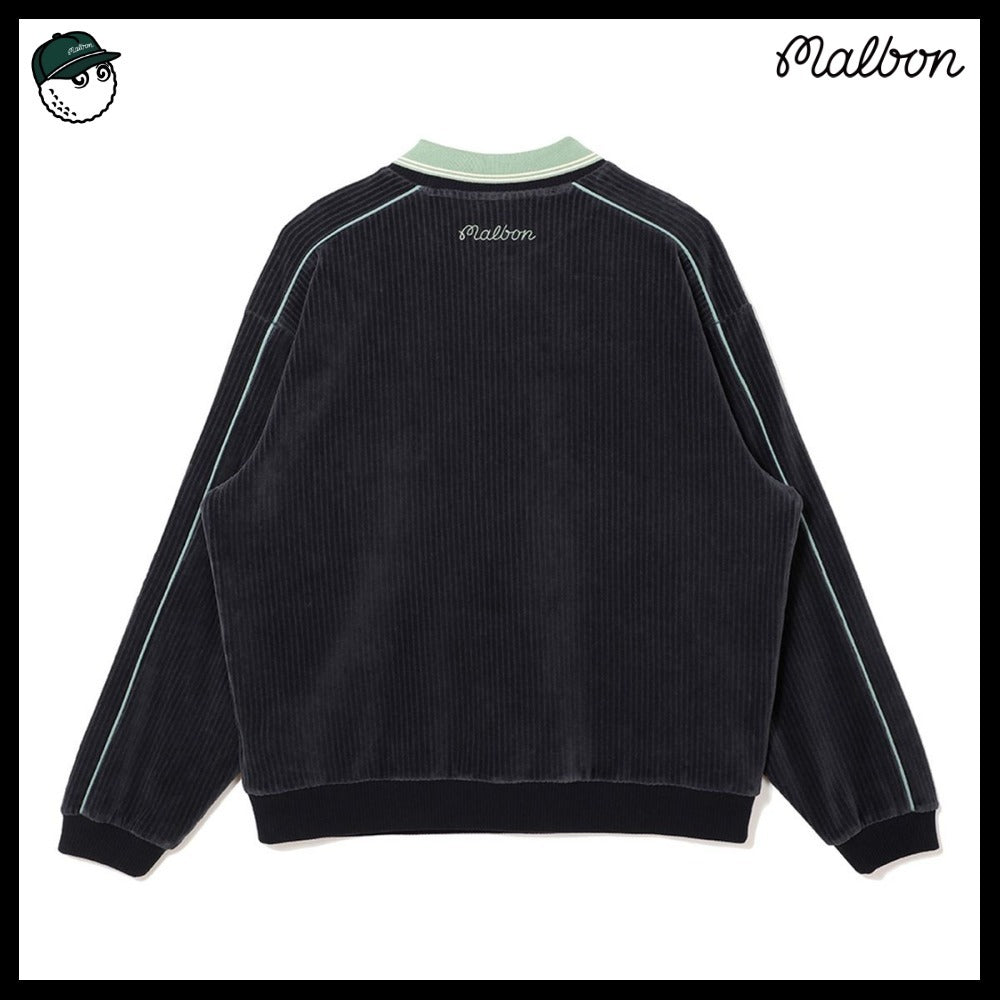 【MALBON】コーデュロイカラーポイントTシャツ 2COLORS