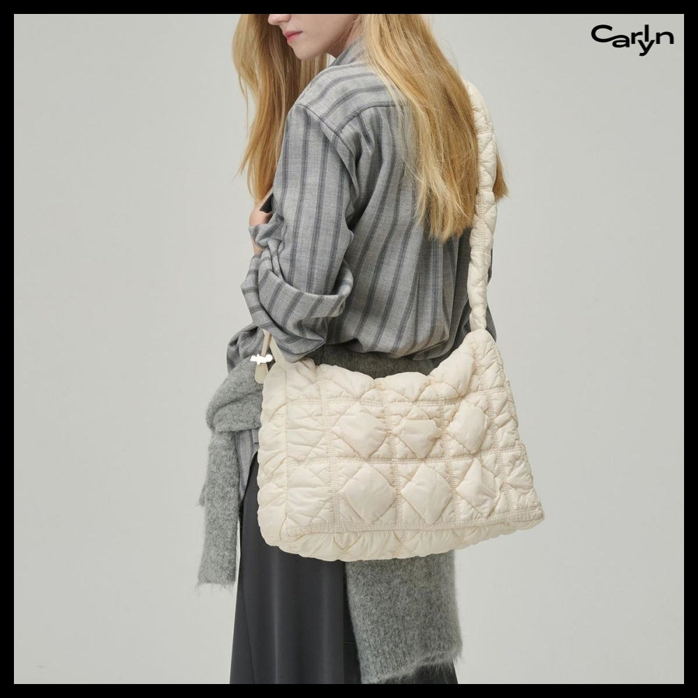 【carlyn】3WAY ナイロンレーンバッグ アイボリー