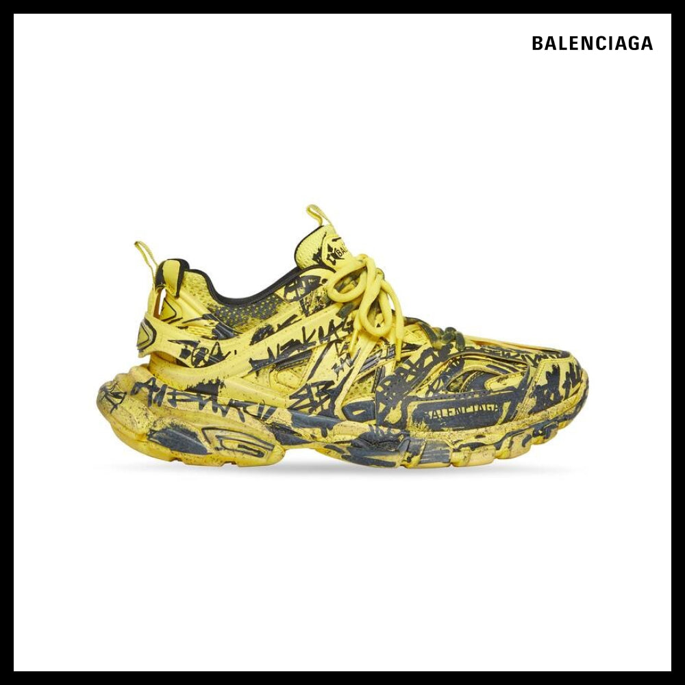 【BALENCIAGA】Track Graffiti Sneaker Yellow