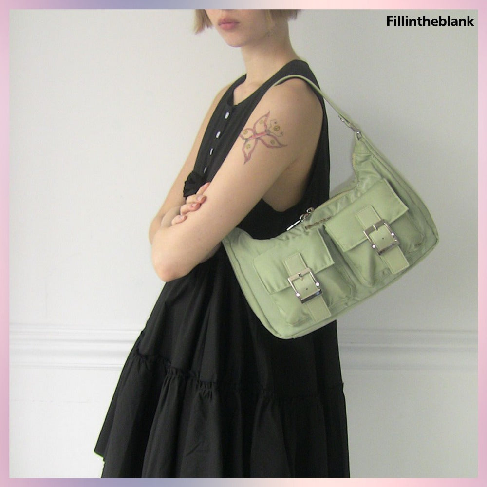 【FILL IN THE BLANK】PK HOBO BAG NYLON 3 COLORS