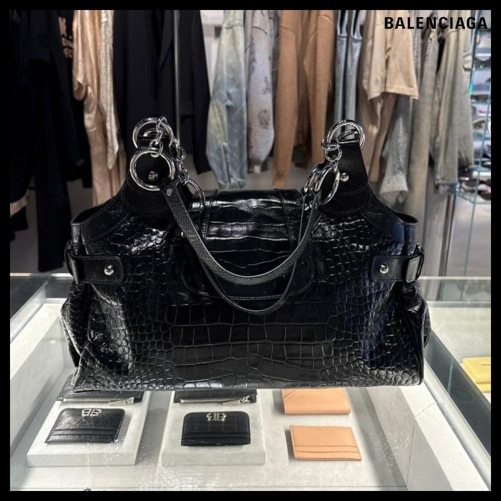 【BALENCIAGA】Essex Medium Bowling Bag