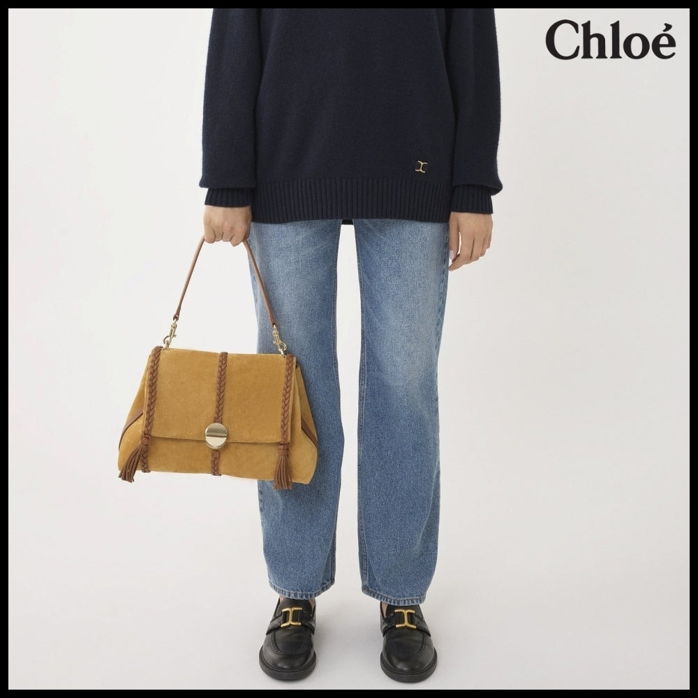 【Chloe】Penelope Medium Soft Bag Safari Gold